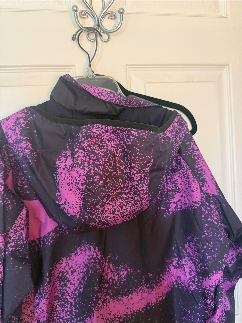 Nike Houston Dash Purple and Black Hooded Rain Jacket - Picture 5 of 5